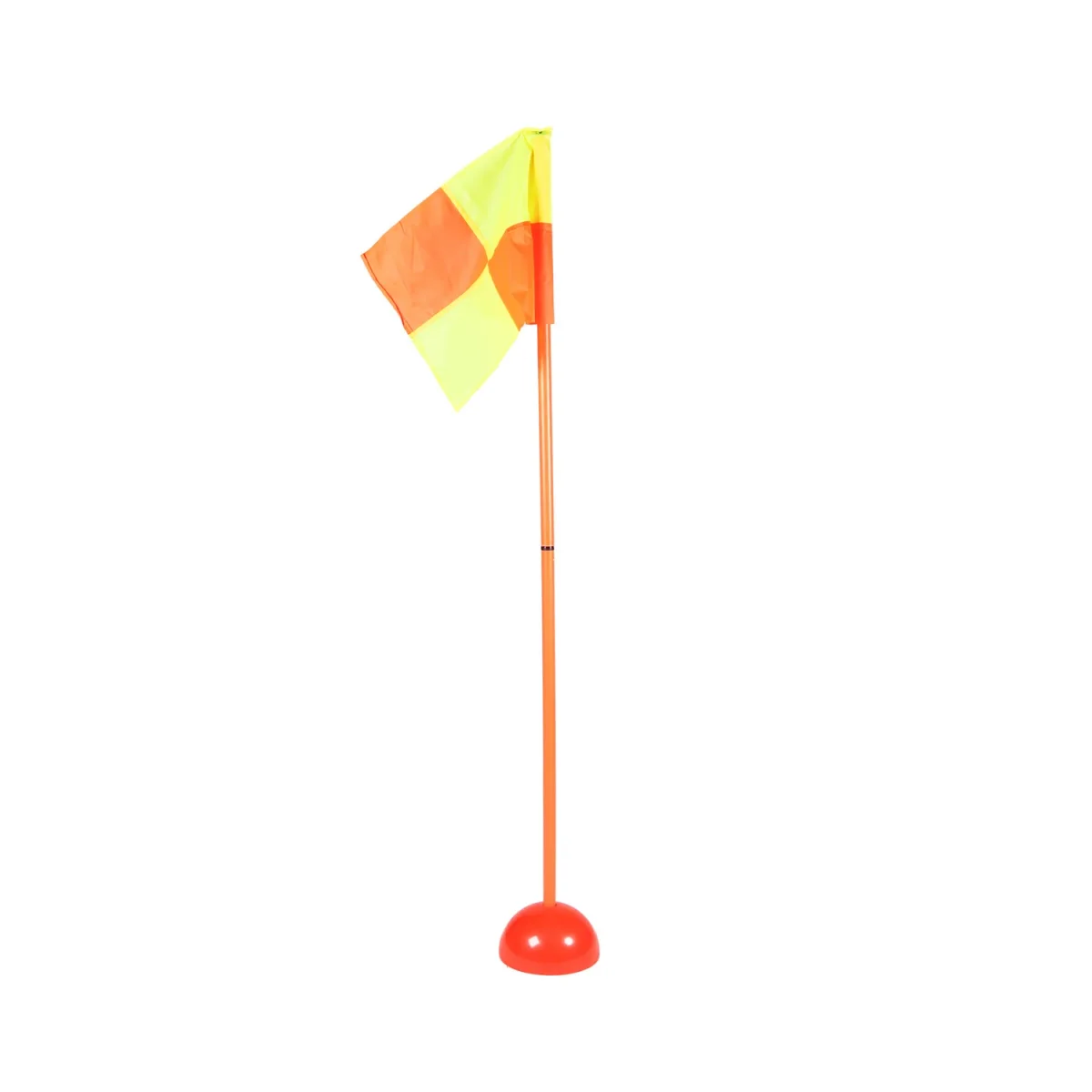 Corner Demarcation Post with Checkered Flag