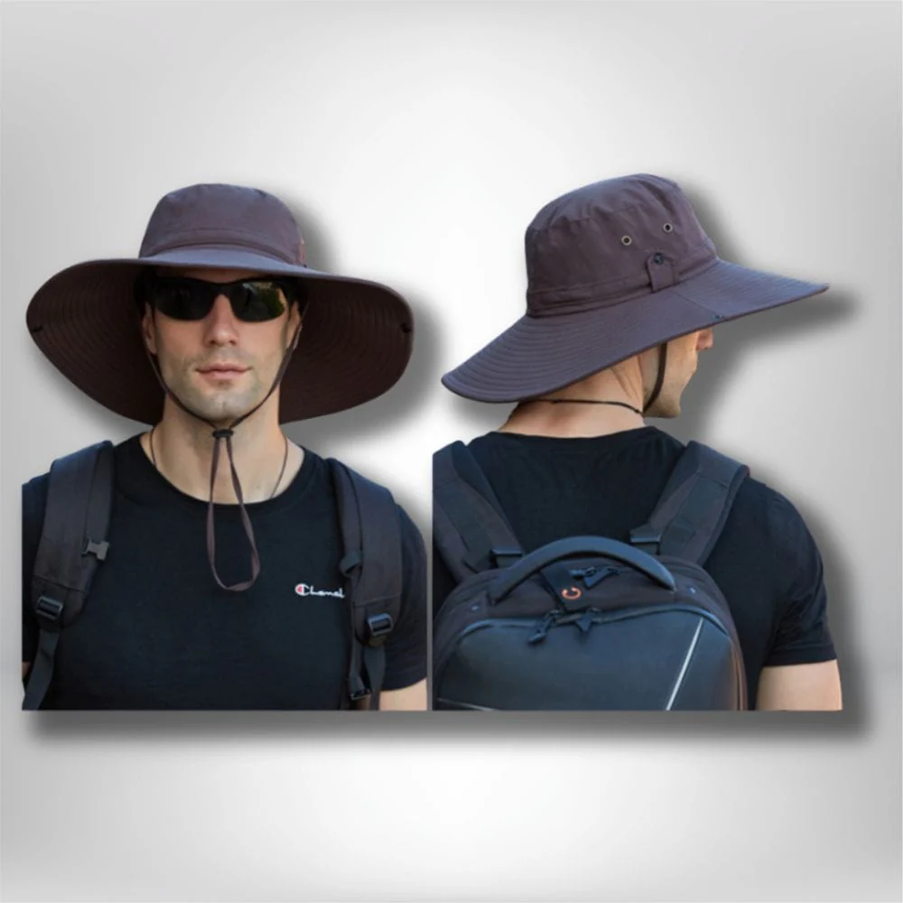 Chapeau de randonnée homme imperméable, protection anti UV"Waterproof-ChapH"