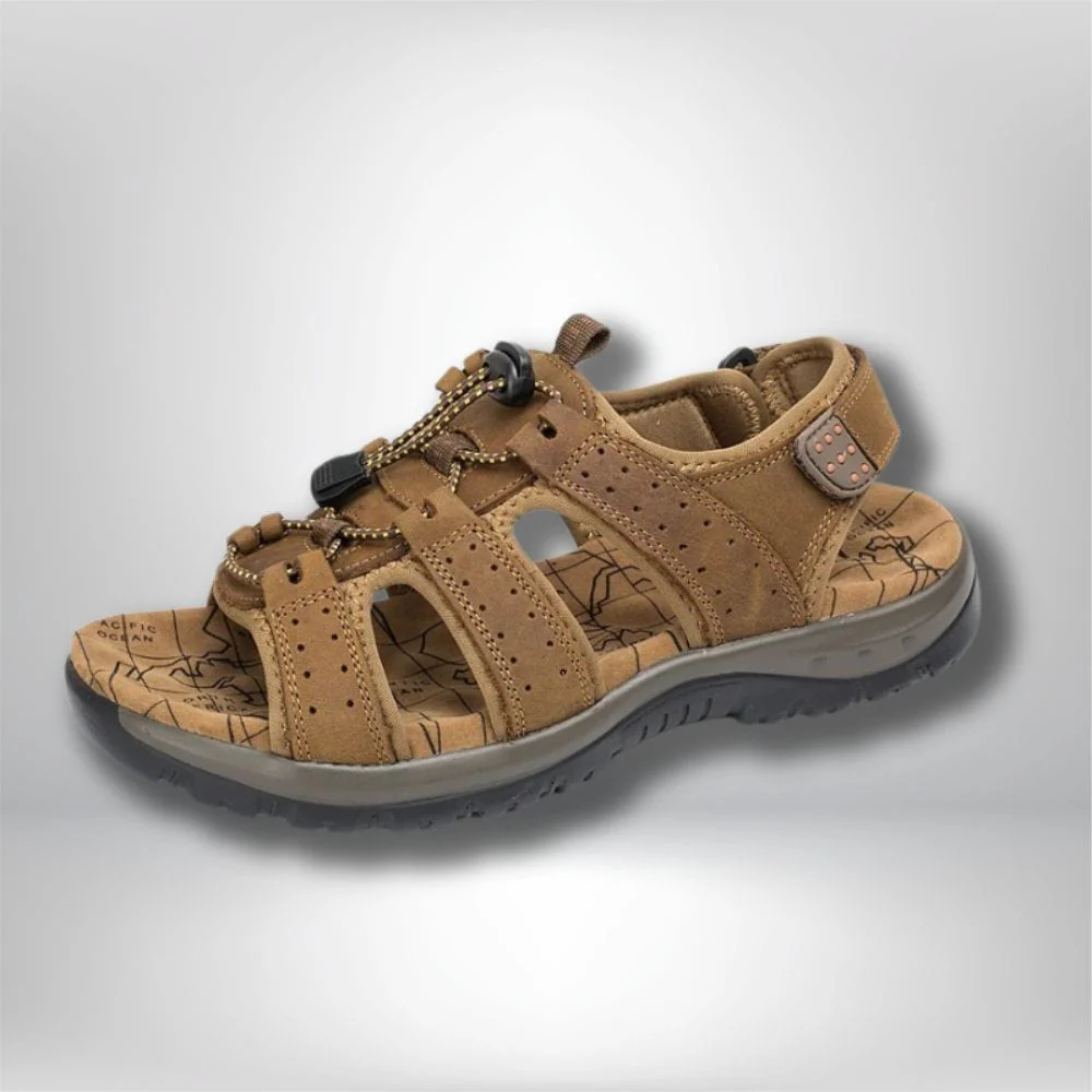 Meilleure sandale de randonnée pour homme, confortable, en cuir "BestSands-SH" – Image 2